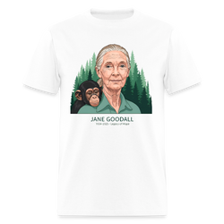 Jane Goodall 1934-2025 Legacy Of Hope T Shirt - 3 - white