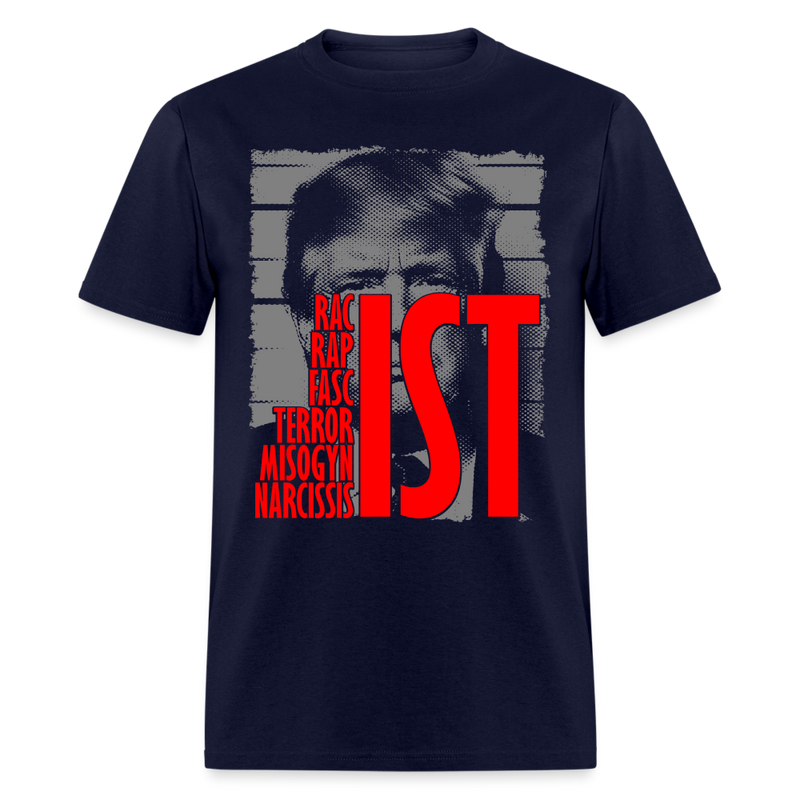 Trump Racist Rapist T Shirt - navy