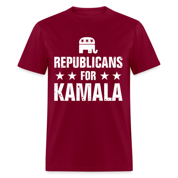 Republicans For Kamala T Shirt - burgundy