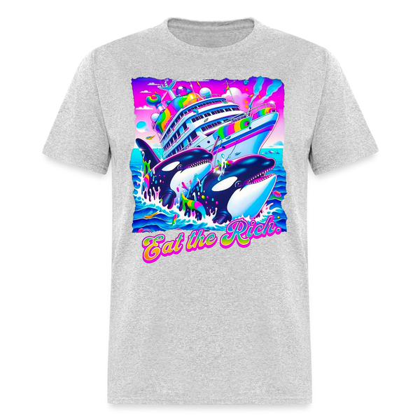 Eat the Rich T Shirt - heather gray