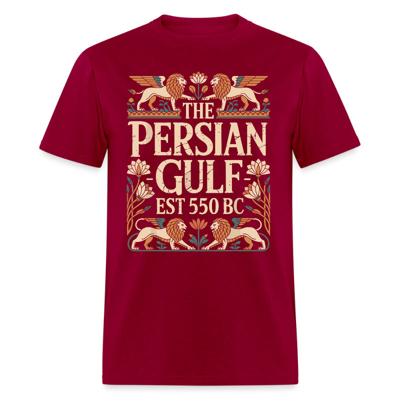 Persian Gulf Est 550 BC T Shirt - dark red