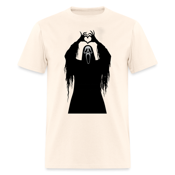 Scary Face Halloween T Shirt - natural