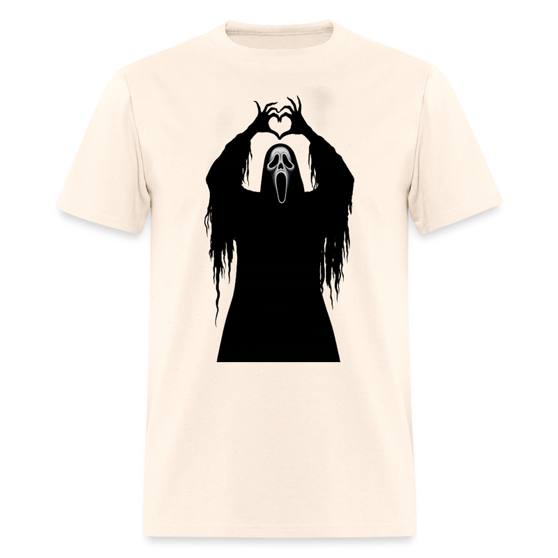 Scary Face Halloween T Shirt - natural