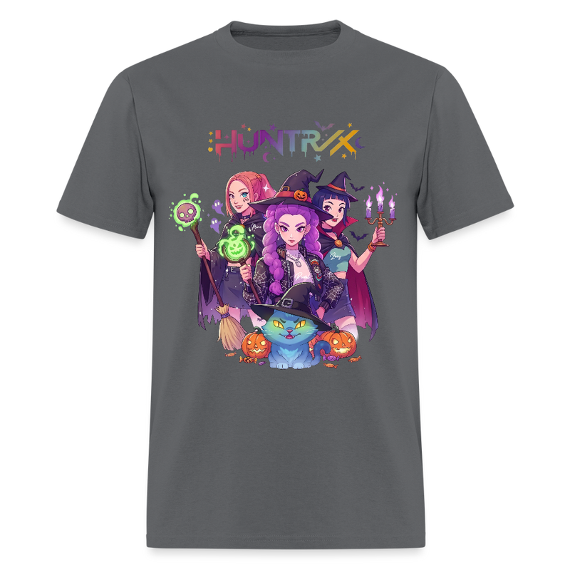 Kpop Demon Hunters Spooky Huntrix T Shirt - charcoal