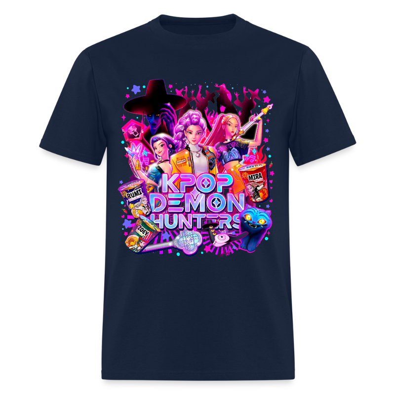 Kpop Demon Hunters Halloween T Shirt - navy