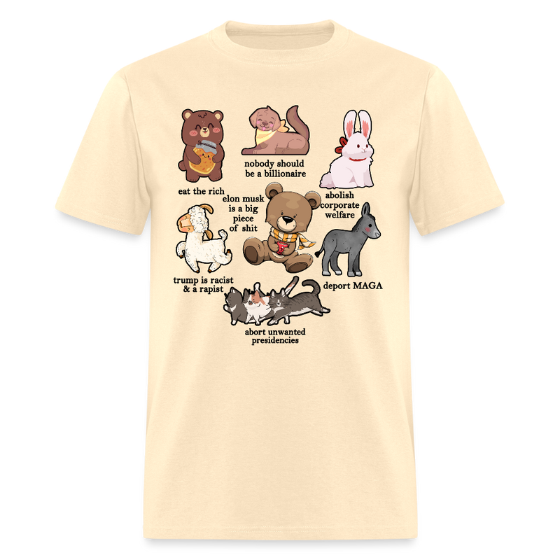 Subtle Anti Trump T Shirt - 4 - natural