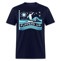 Flippers Up T Shirt - navy
