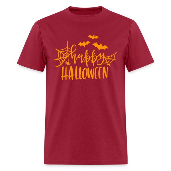 Happy Halloween T Shirt - 2 - dark red