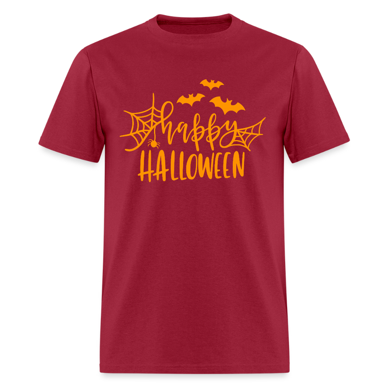 Happy Halloween T Shirt - 2 - dark red
