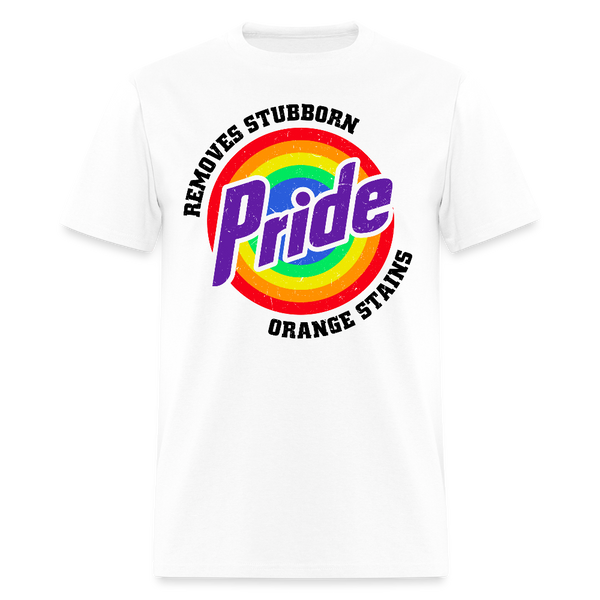 Removes Stubborn Pride Orange Stains T Shirt - white