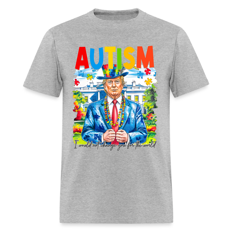 Trump Autism T Shirt - heather gray