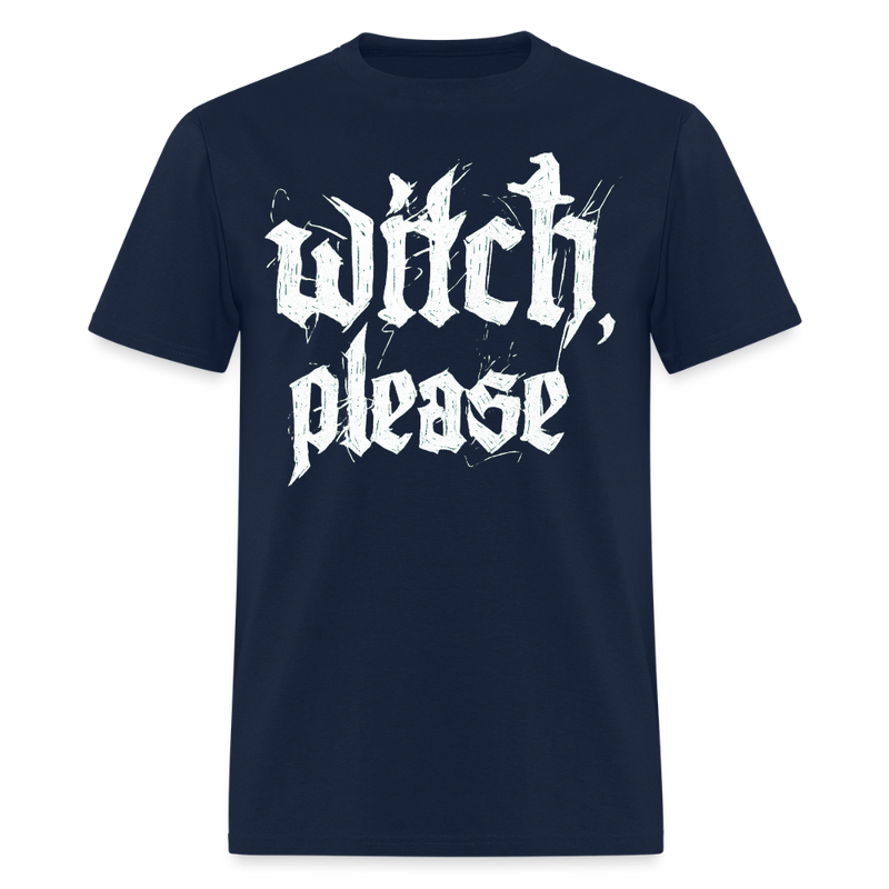 Witch Please Halloween T Shirt - navy