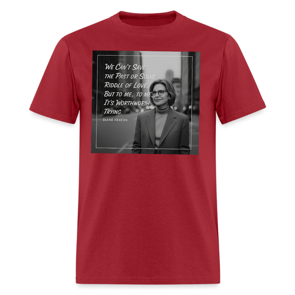 Diane Keaton T Shirt - 15 - dark red