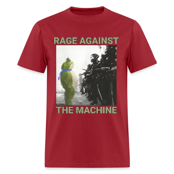 Rage Against The Machine Portland Frog T Shirt - dark red