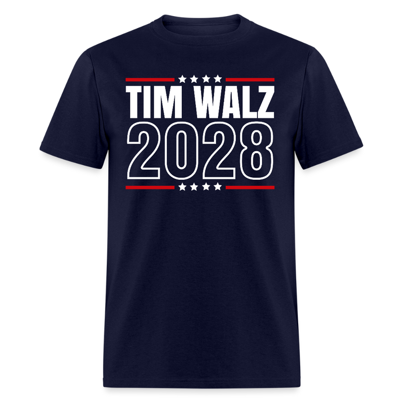 Tim Walz 2028 T Shirt - 2 - navy