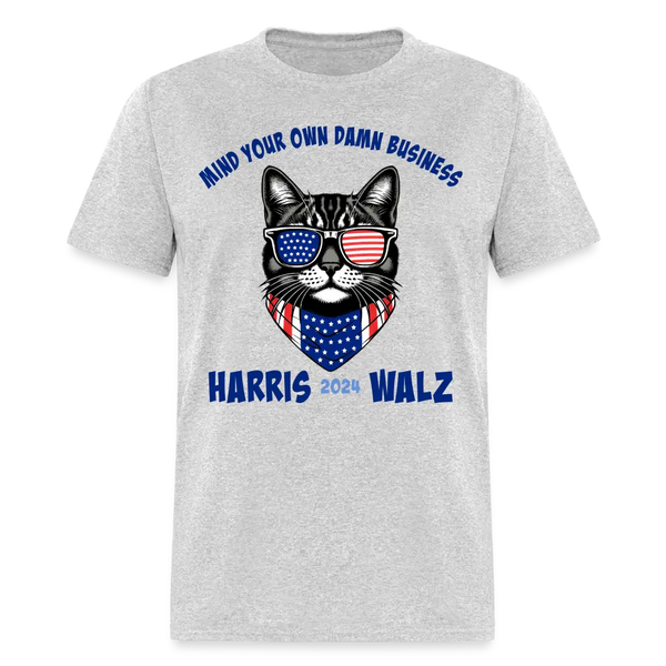 Mind Your Own Damn Business T Shirt - heather gray