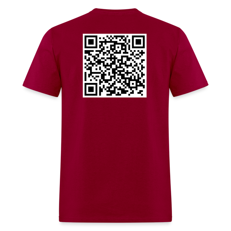 Have I Not Commanded You QR Code T Shirt - dark red