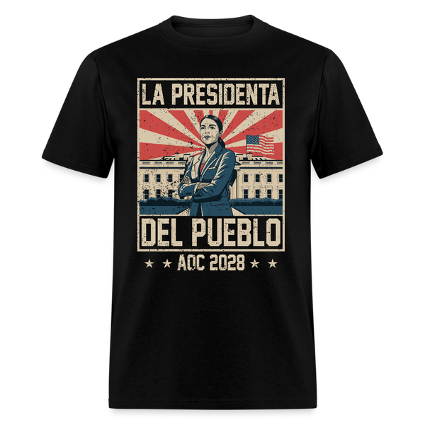 La Presidenta del Pueblo AOC 2028 T Shirt - black