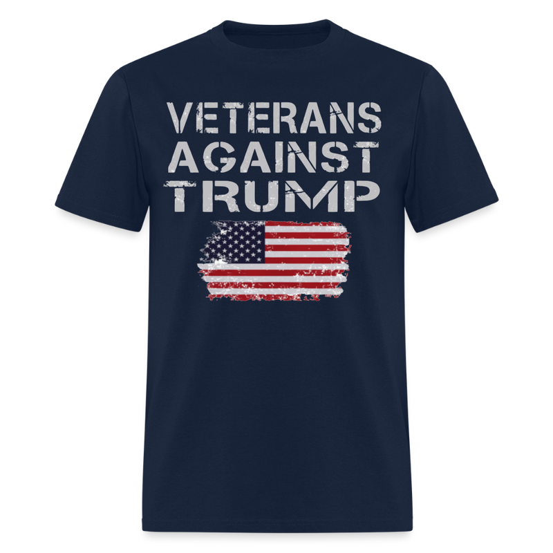 Veterans Againts Trump T Shirt - 17 - navy
