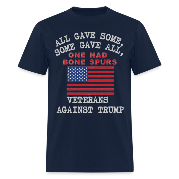 All Gave Some Veterans Against Trump T Shirt - 2 - navy