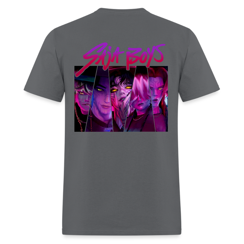 Saja Boys Kpop Demon Hunters T Shirt - charcoal