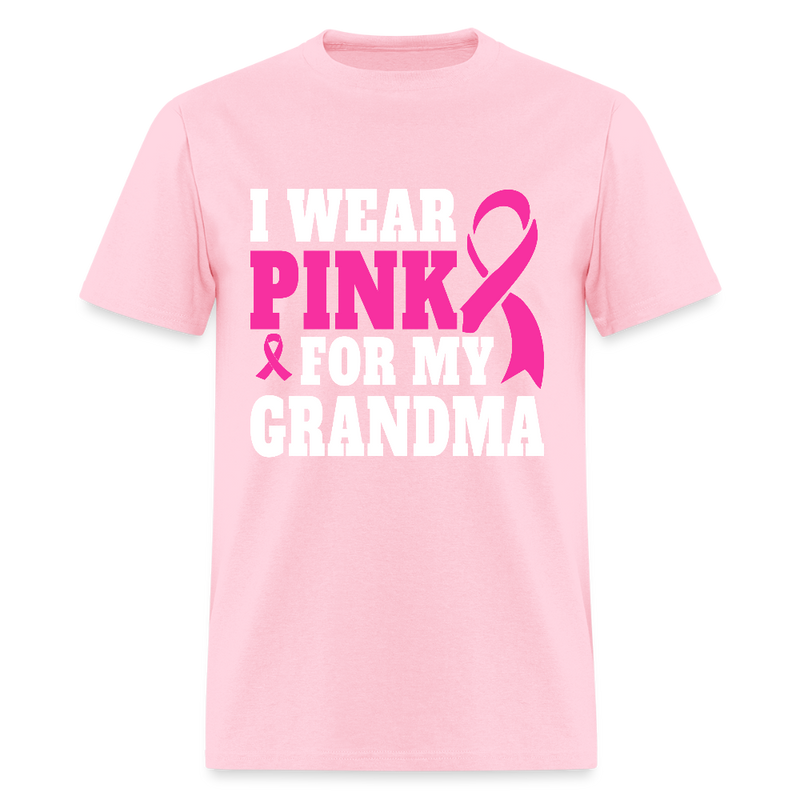 Breast Cancer Awareness Month Wear Pink For My Grandma T Shirt - pink