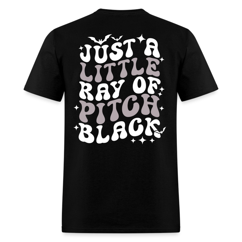 Just A Little Ray Of Pitch Black T Shirt - black