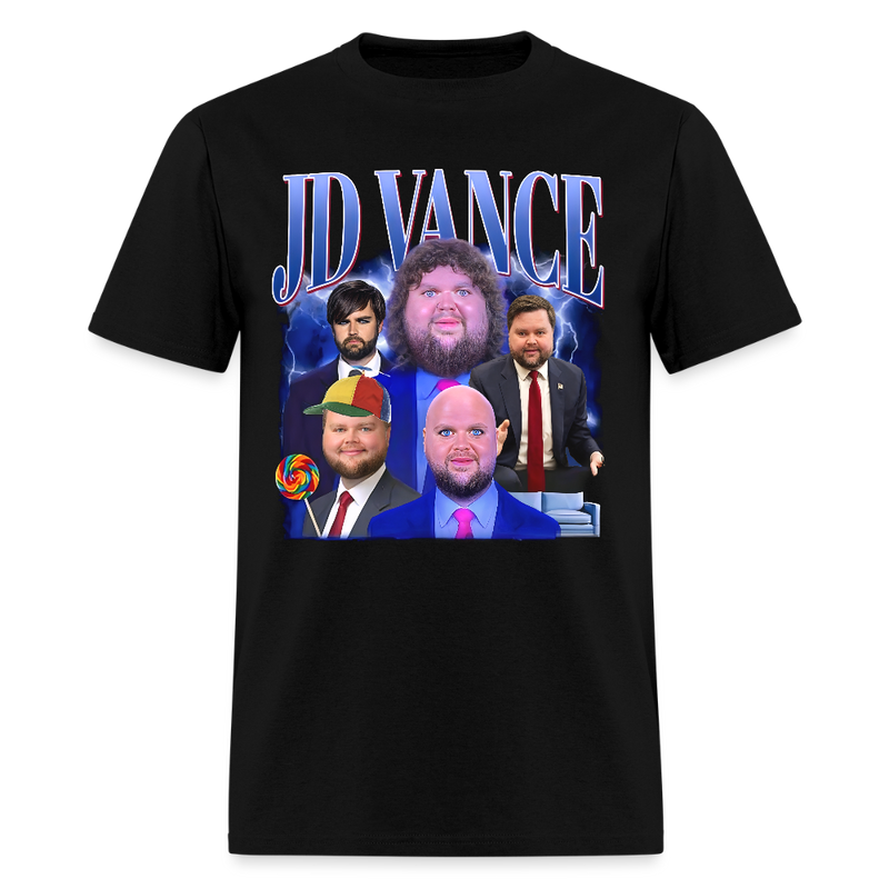 JD Vance Meme T Shirt - black