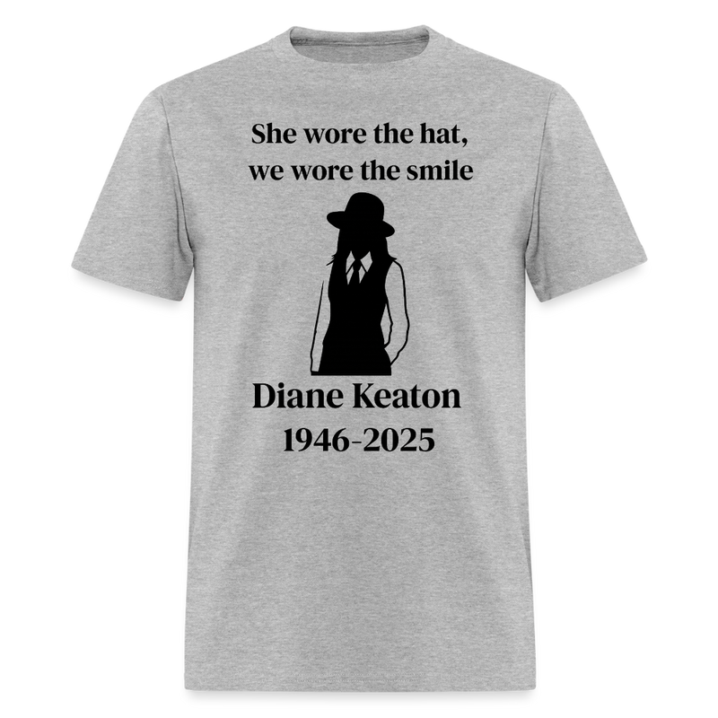 Diane Keaton T Shirt - 7 - heather gray