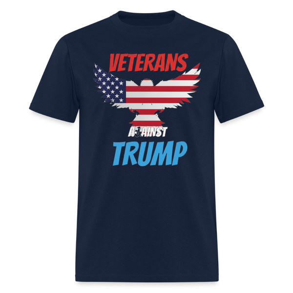 Veterans Againts Trump T Shirt - navy