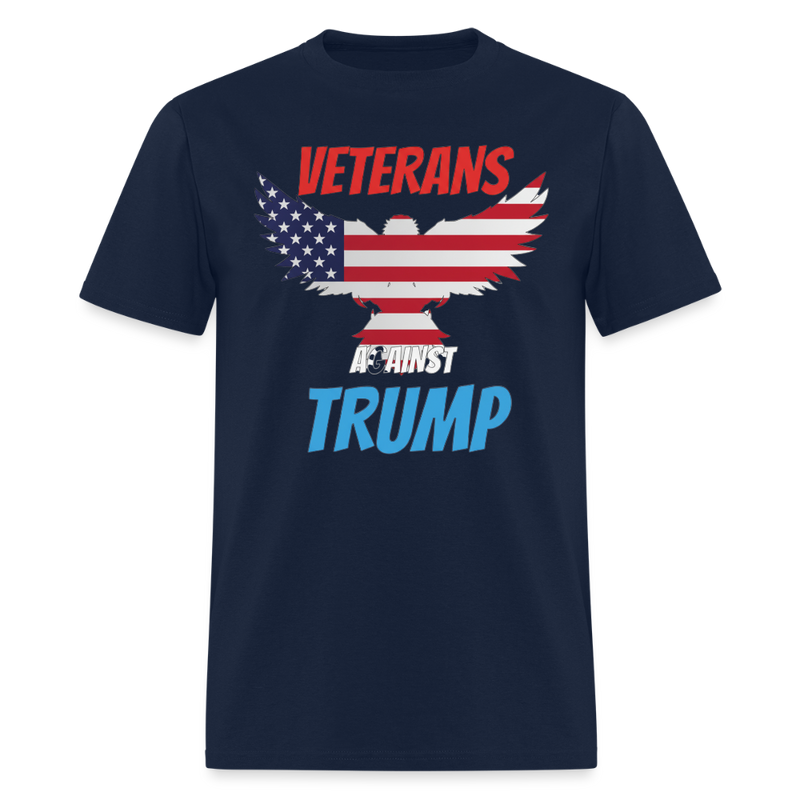 Veterans Againts Trump T Shirt - navy