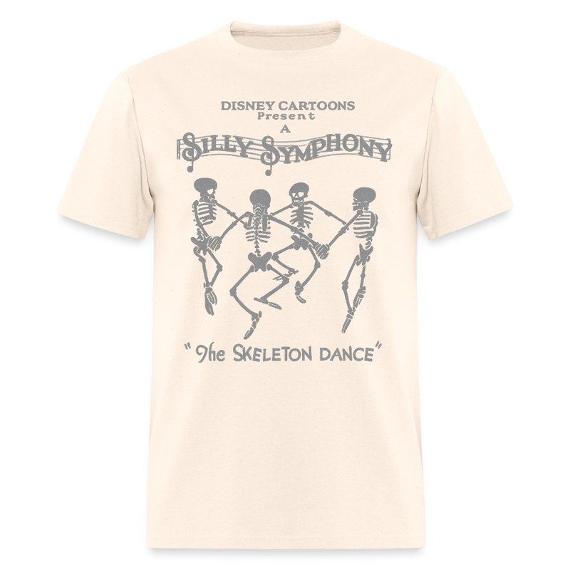 The Skeleton Dance Halloween T Shirt - natural