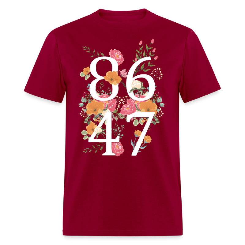 Retro Democrat 8647 Anti Trump T Shirt - dark red