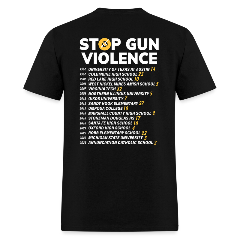 Protect Our Kids Gun Reform Now T Shirt - black