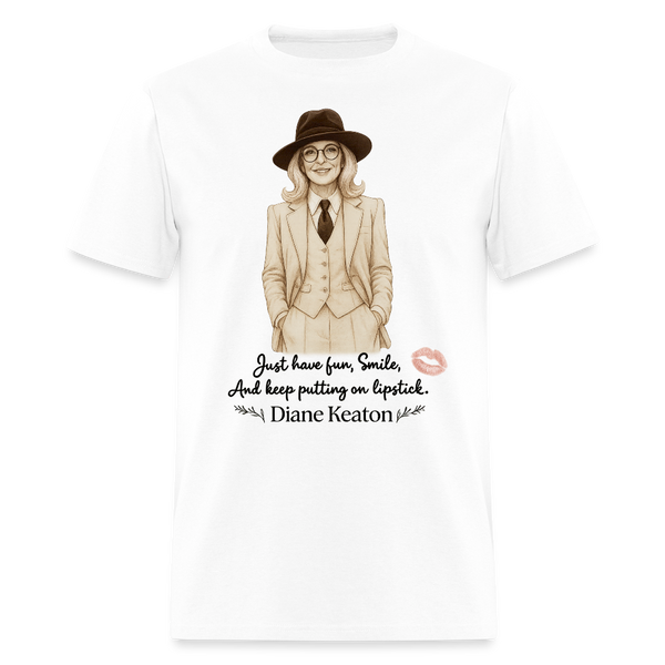 Diane Keaton T Shirt - 2 - white