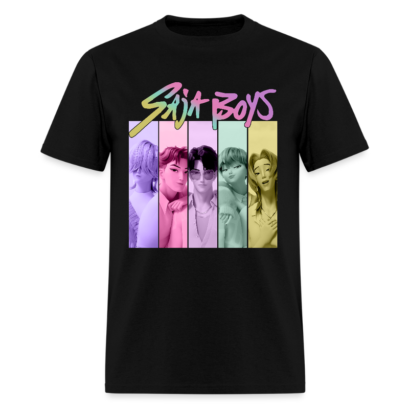 Saja Boys Kpop Demon Hunters Vintage T Shirt - black