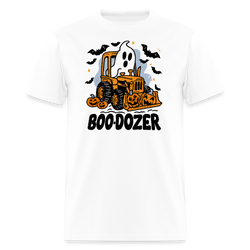 Boo-Dozer Halloween T Shirt - white