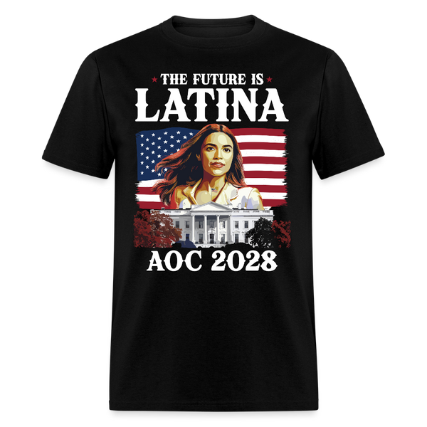 The Future Is Latina AOC 2028 T Shirt - black