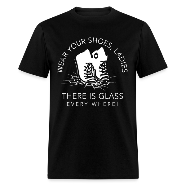 Wear Your Shoes Ladies T Shirt - black