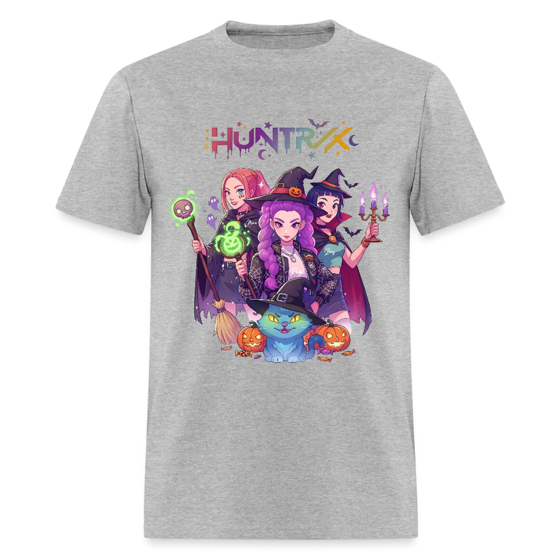 Kpop Demon Hunters Spooky Huntrix T Shirt - heather gray