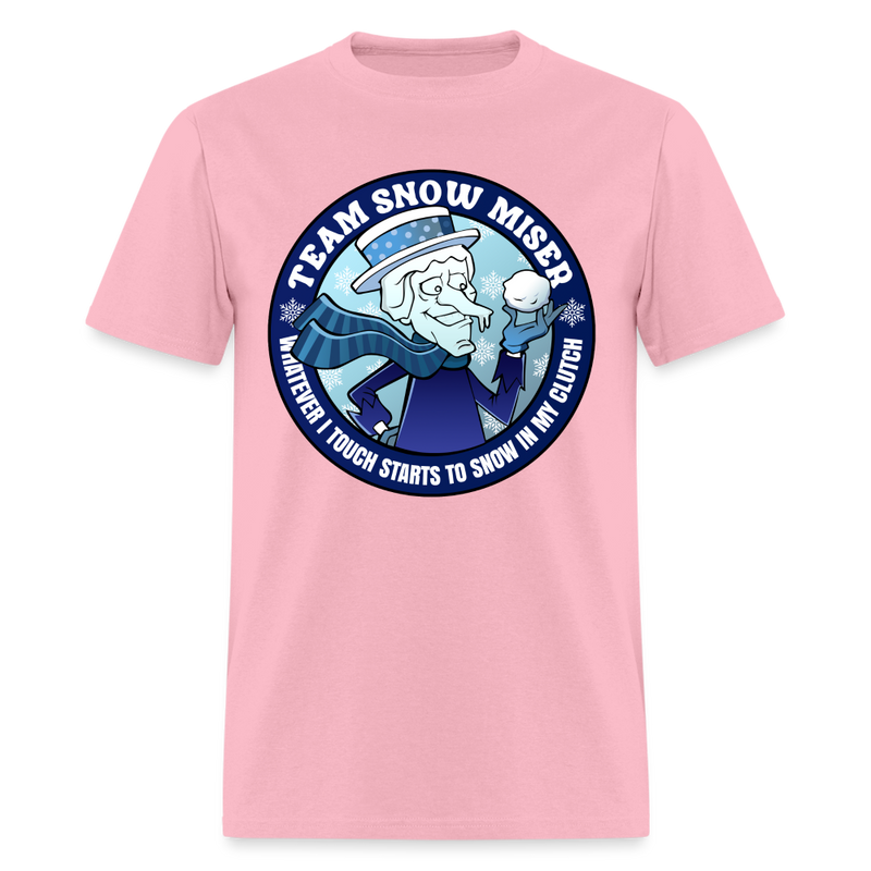 Team Snow Miser T Shirt - pink