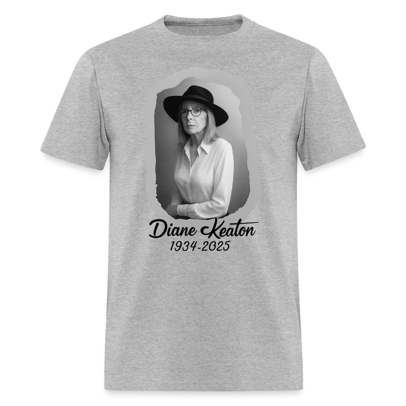Diane Keaton T Shirt - 4 - heather gray