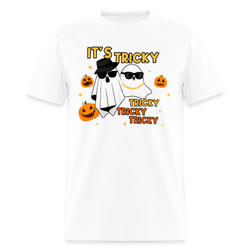 It's Tricky Tricky Tricky Halloween T Shirt - white