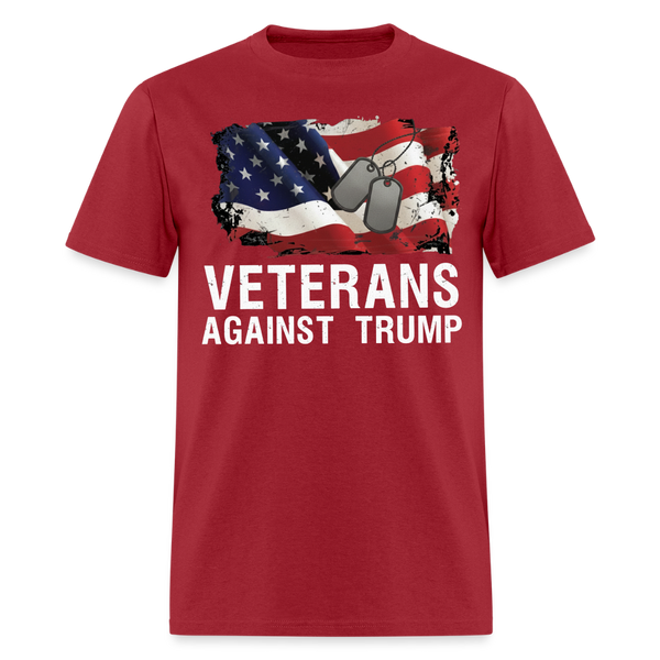 Veterans Againts Trump T Shirt - 6 - dark red