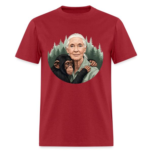 RIP Jane Goodall T Shirt - 2 - dark red