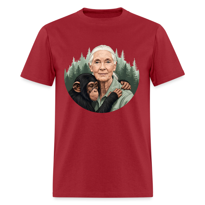 RIP Jane Goodall T Shirt - 2 - dark red