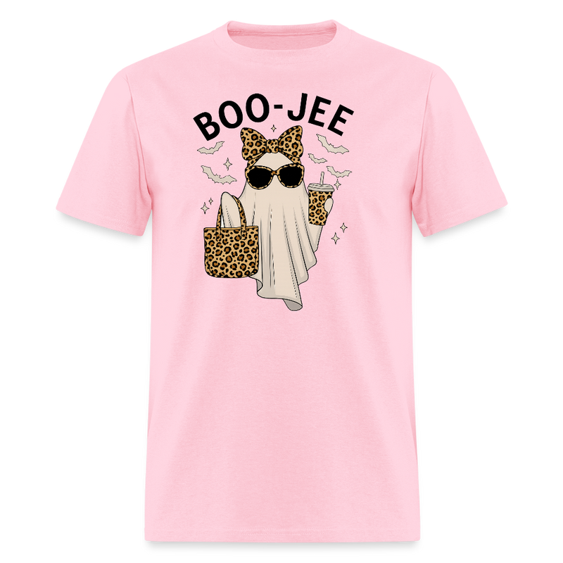 Boo-Jee Ghost Halloween T Shirt - pink