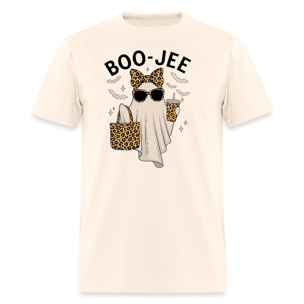 Boo-Jee Ghost Halloween T Shirt - natural