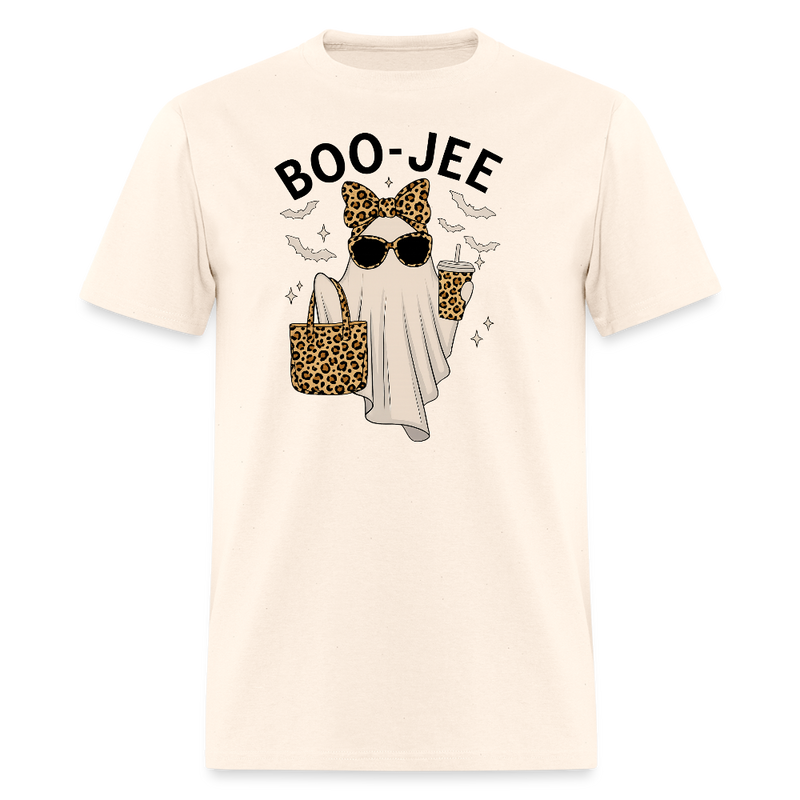 Boo-Jee Ghost Halloween T Shirt - natural