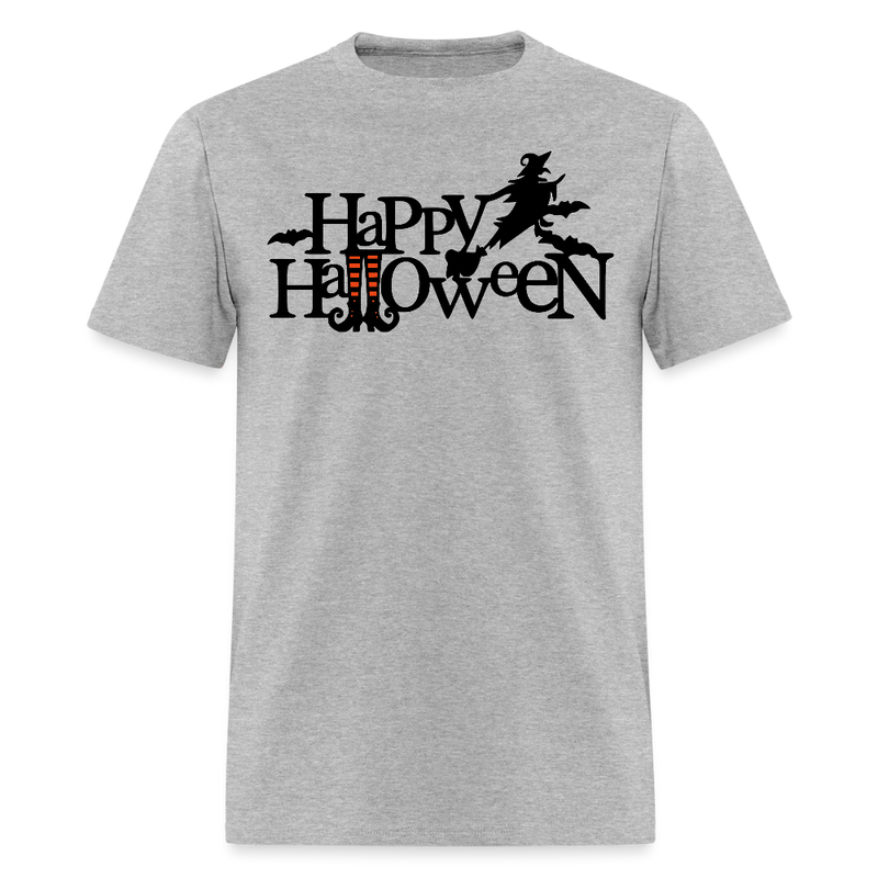 Happy Halloween T Shirt - heather gray